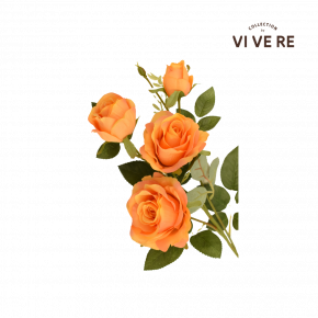 FLOWER ROSE ORANGE 64CM