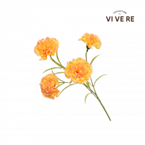 FLOWER CARNATION ORANGE 60CM