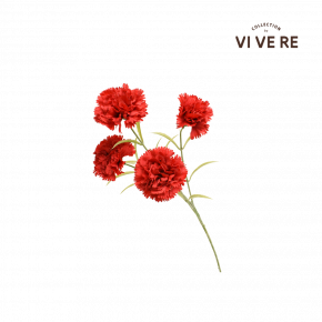 FLOWER CARNATION RED 60CM