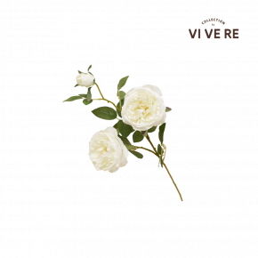 FLOWER ROSE WHITE 70CM