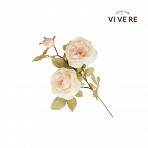 FLOWER ROSE WHITE 70CM